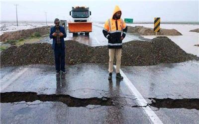 11 جاده روستایی خراسان رضوی بر اثر سیلاب مسدود شد