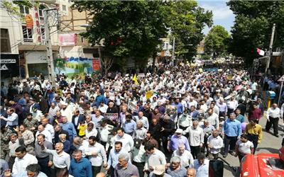 220 هزار نفر در راهپیمایی روز قدس مشهد شرکت کردند